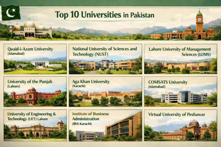 top 10 universities in pakistan