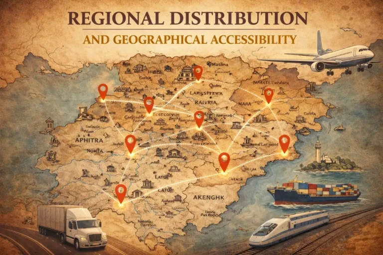 regoinal distribution and geographical accessbility