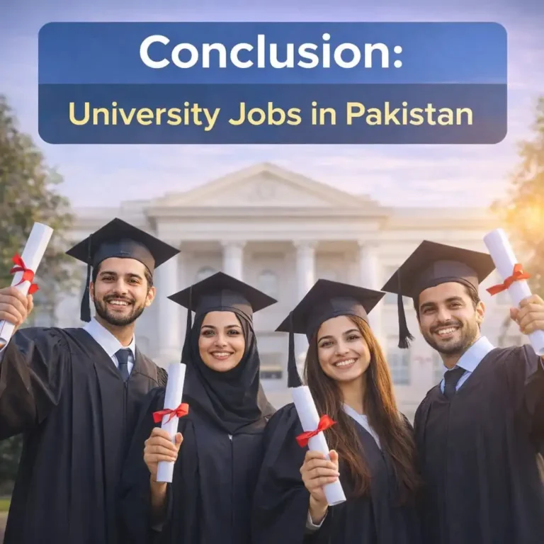 conclusion university jobs in pakistan