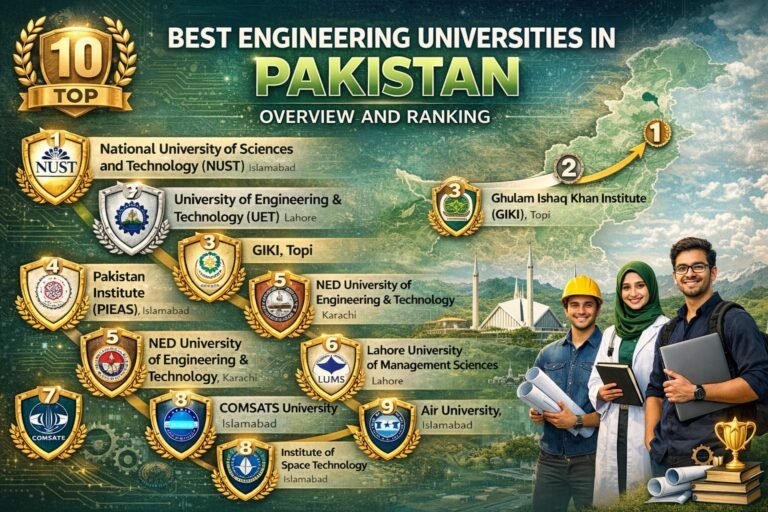 top 10 best engineering universities in pakistan